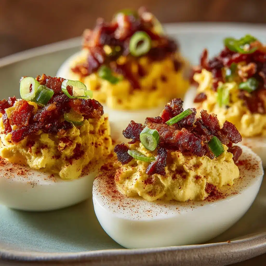Southern Bacon Deviled Eggs : Savory & Smoky Recipe