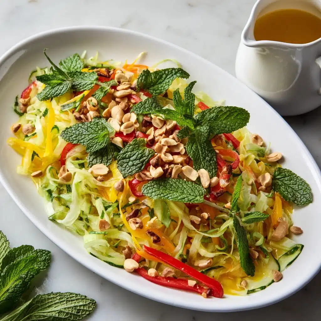Thai Crunch Salad with Peanut Dressing (Vegan!) Recipe - Recipe Image
