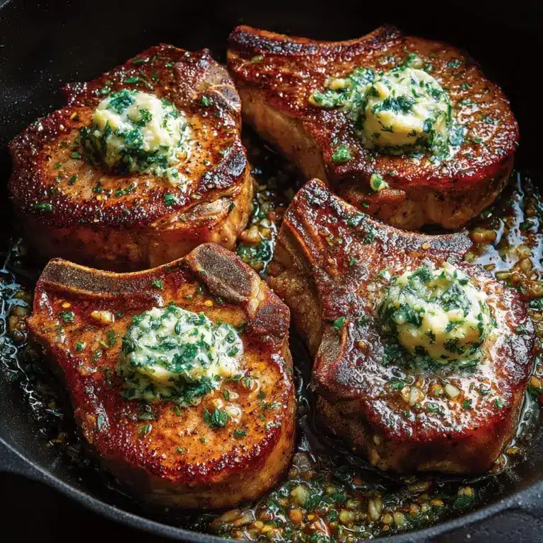 Garlic Butter Pan Seared Pork Chops Recipe