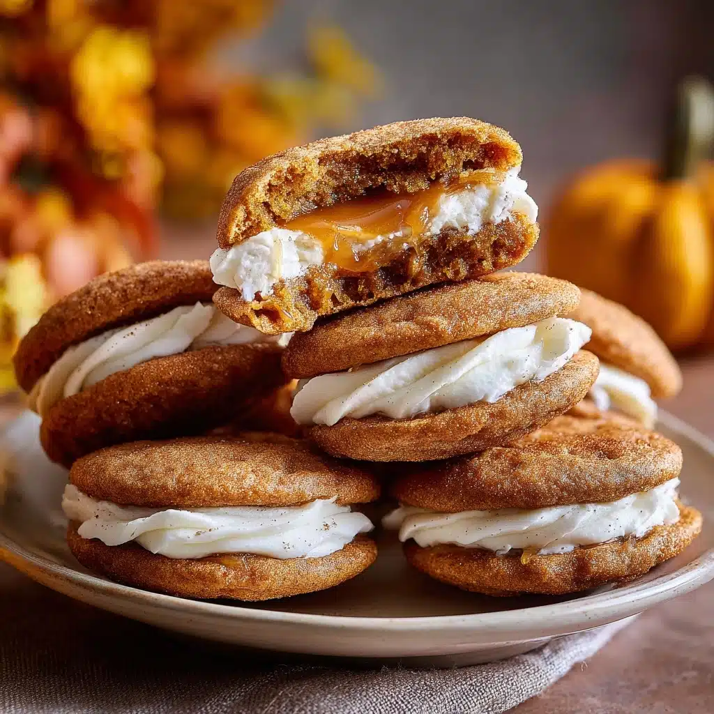 Apple Cider Whoopie Pie cookies with Caramel Filling Recipe - Recipe Image
