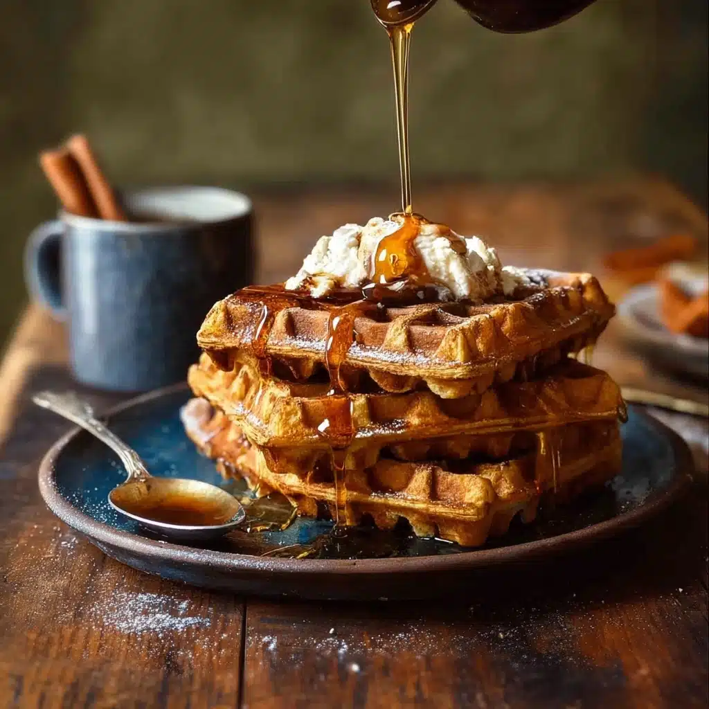 Cider Pumpkin Waffles with Salted Maple Butter Recipe