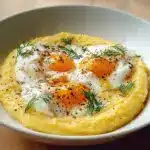 Creamy Polenta with Poached Eggs Recipe