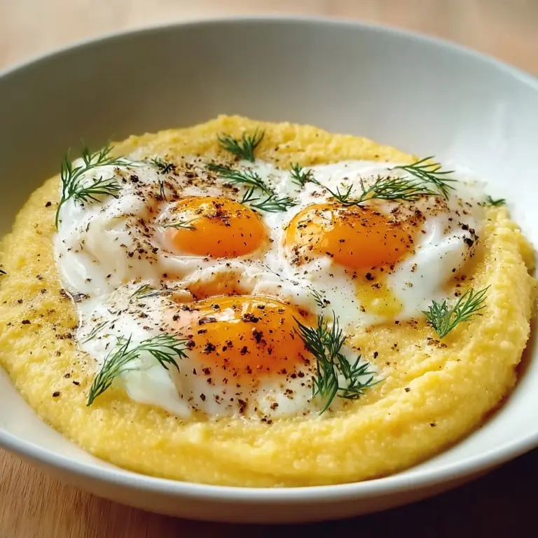 Creamy Polenta with Poached Eggs Recipe