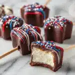 Fourth of July Cheesecake Pops (No-Bake) Recipe