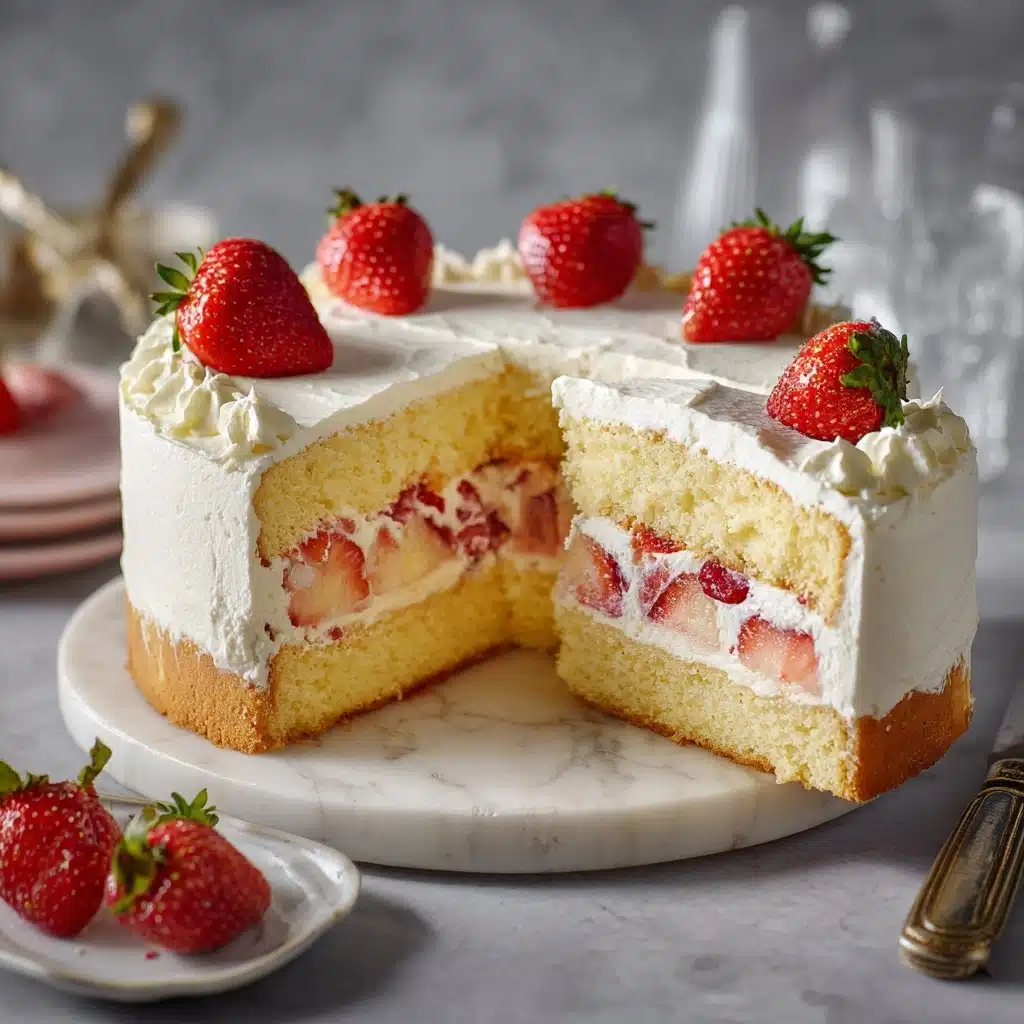 Japanese Strawberry Cake Recipe - Recipe Image