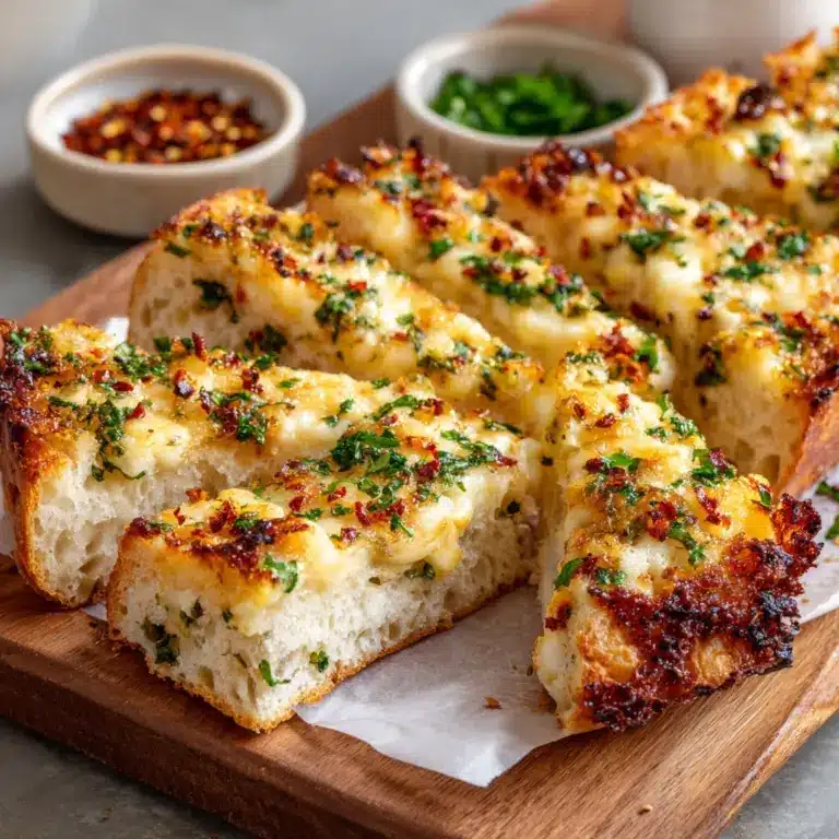 The Viral Chicken Alfredo Garlic Bread Recipe
