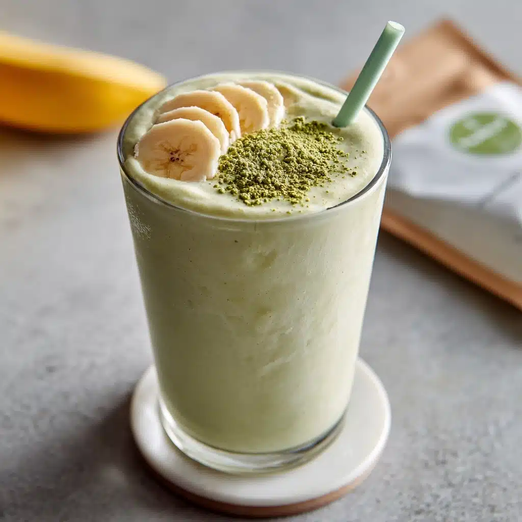 Banana Matcha Smoothie Recipe - Recipe Image