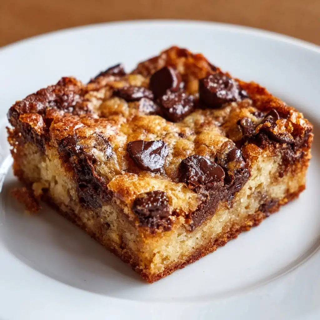Flourless Peanut Butter Banana Chocolate Chip Bars Recipe - Recipe Image