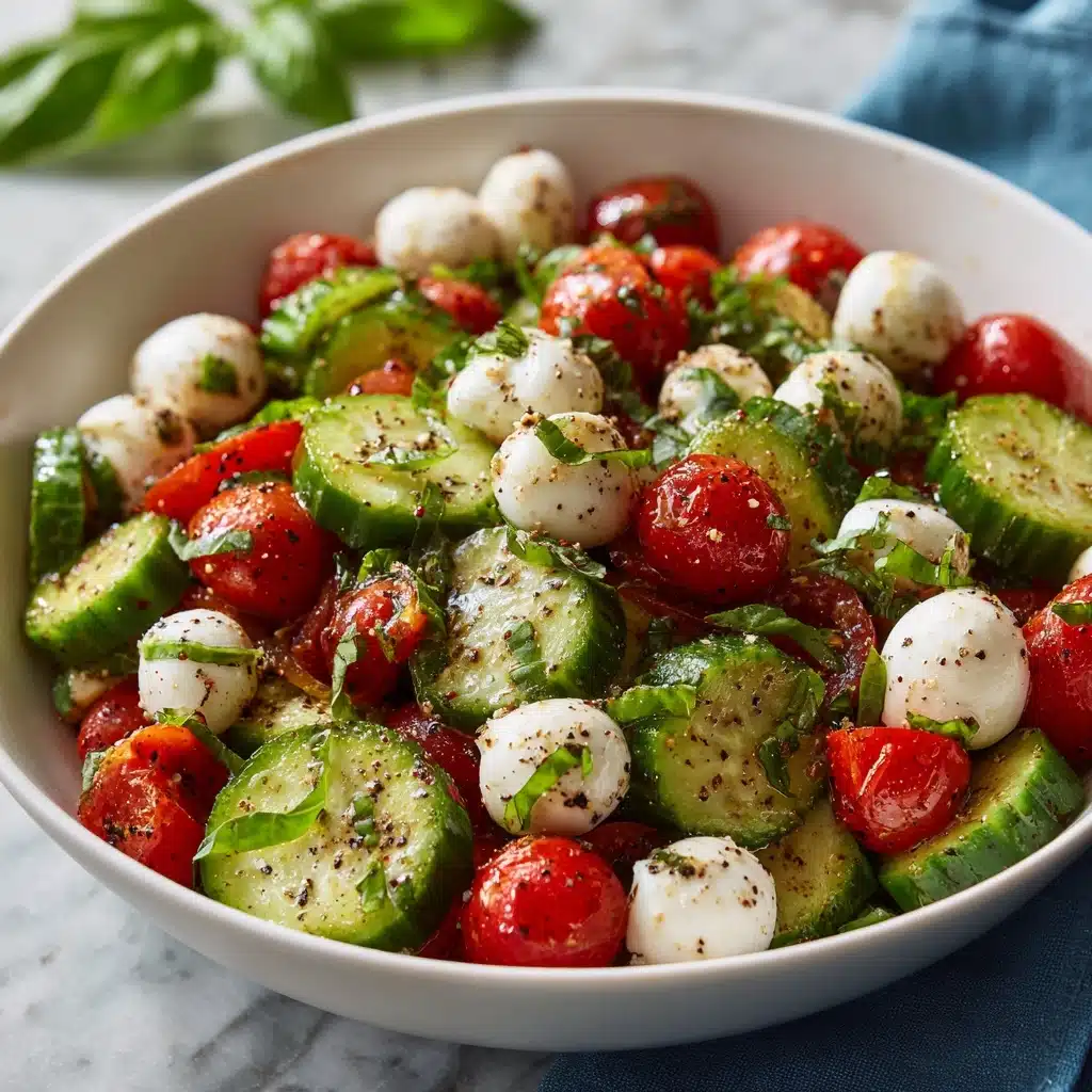 Cucumber Caprese Salad Recipe - Recipe Image