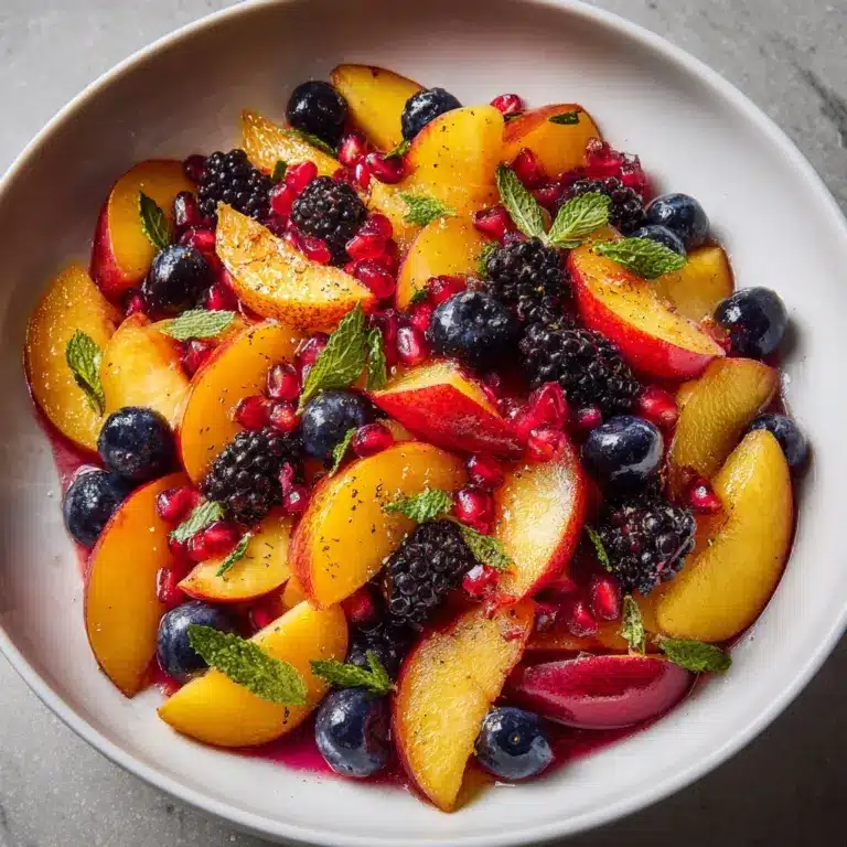 Summer Peach Fruit Salad Recipe