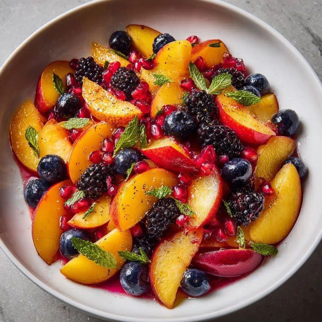 Summer Peach Fruit Salad Recipe