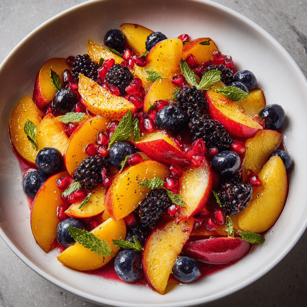 Summer Peach Fruit Salad Recipe - Recipe Image
