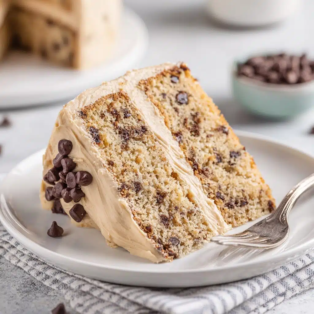 Banana Chocolate Chip Cake with Peanut Butter Frosting Recipe - Recipe Image