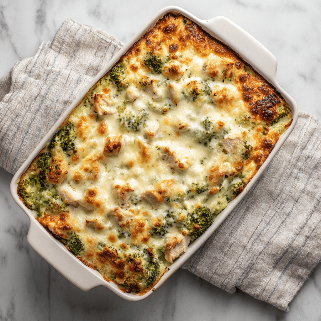 Broccoli Cauliflower Rice Chicken Casserole Recipe - Recipe Image