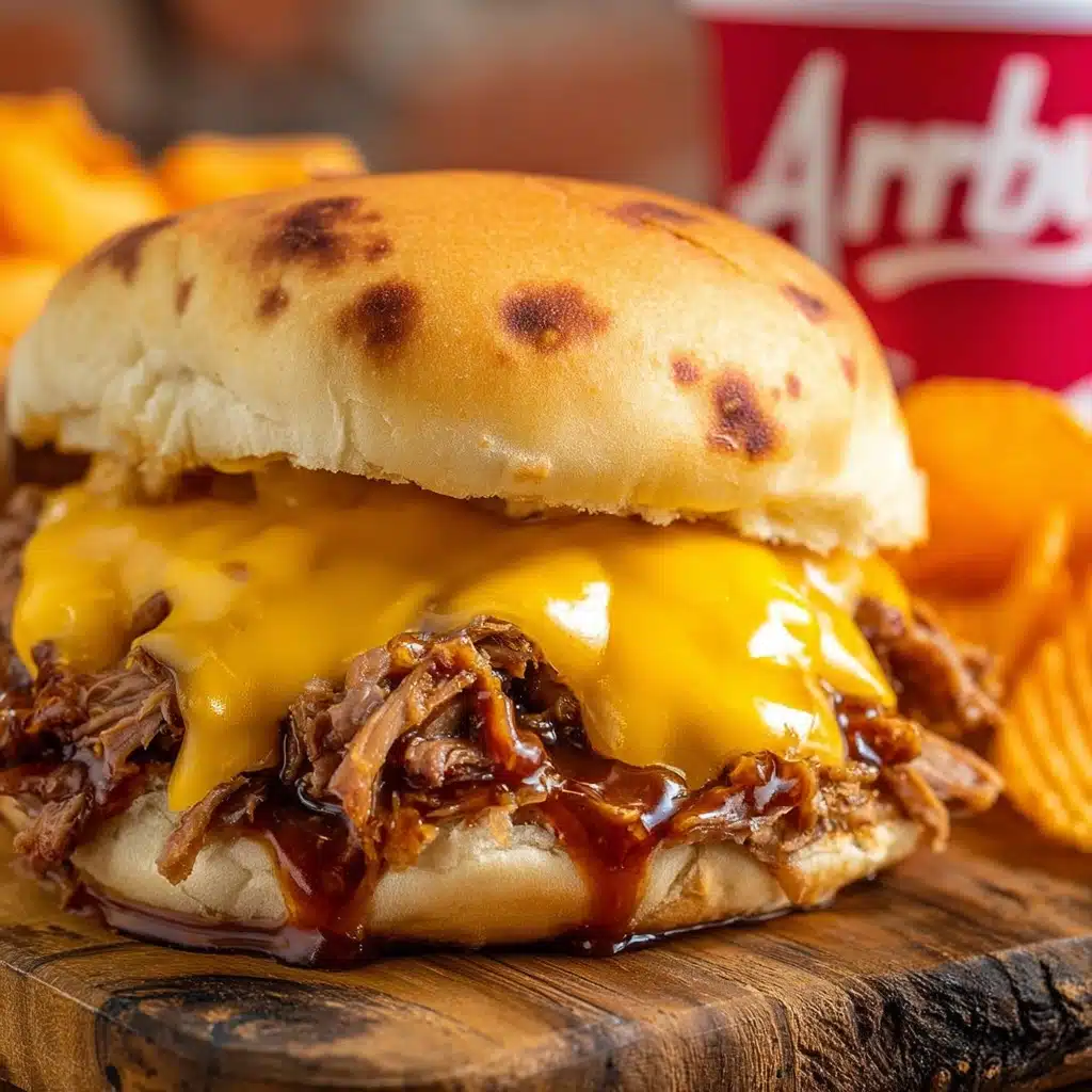 Slow Cooker Beef and Cheddar Sandwiches Recipe - Recipe Image