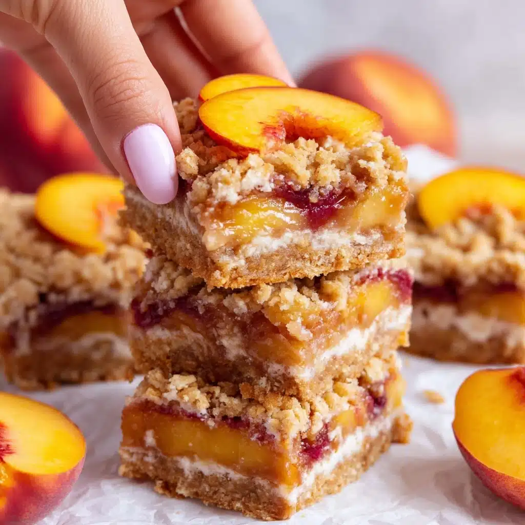 Peach Pie Bars Recipe - Recipe Image