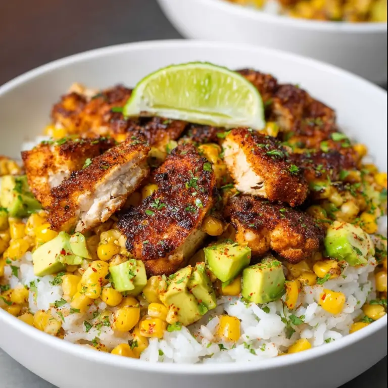 Street Corn Chicken Bowls Recipe