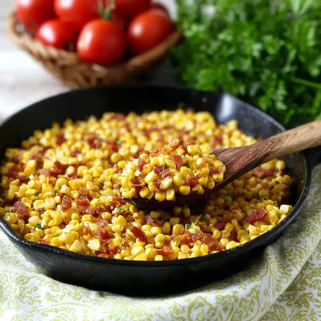 Best Southern Fried Corn with Bacon Recipe - Recipe Image