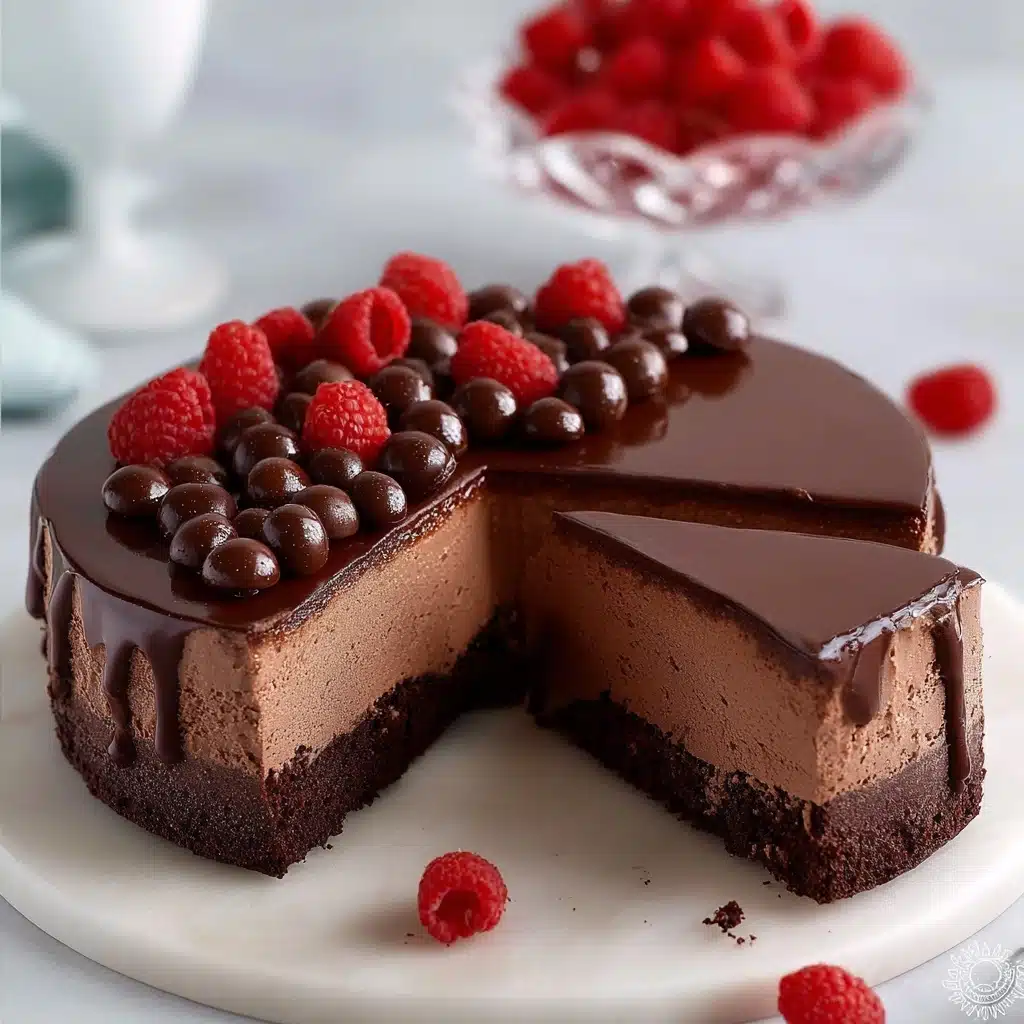 Easy Chocolate Mousse Cake Recipe - Recipe Image