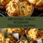 Easy Garlic Rosemary Focaccia Muffins Recipe