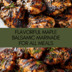 Sweet & Tangy Maple Balsamic Marinade (for Chicken, Salmon, and More!)