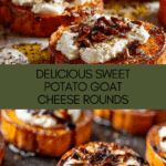 Sweet Potato Rounds with Goat Cheese recipe