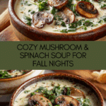 Mushroom and Spinach Soup Recipe