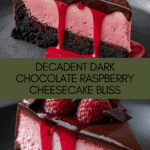 Dark Chocolate Raspberry Cheesecake Made Easy Recipe