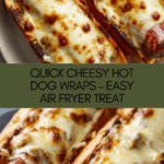 Quick Cheesy Hot Dog Wrap Recipe