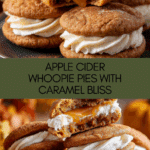 Apple Cider Whoopie Pie cookies with Caramel Filling Recipe