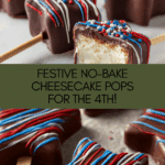 Fourth of July Cheesecake Pops (No-Bake) Recipe