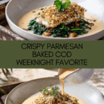 Crispy Parmesan Crusted Baked Cod Recipe