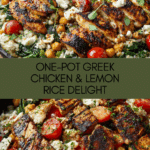 Greek Chicken and Lemon Rice (30 Minutes, One-Pot) Recipe
