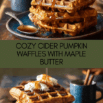 Cider Pumpkin Waffles with Salted Maple Butter Recipe