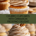 Churro Cupcakes with Cinnamon Cream Cheese Frosting Recipe