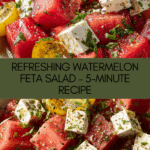 5-Minute Watermelon Feta Salad : Light & Refreshing Recipe