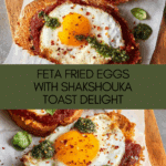 Shakshouka Toast with Feta Fried Eggs Recipe