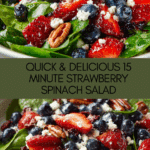 15-Minute Strawberry Spinach Salad Recipe