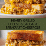 Grilled Cheese Sausage and Egg Breakfast Casserole Recipe