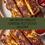 Air Fryer Grilled Cheese Hot Dogs Recipe