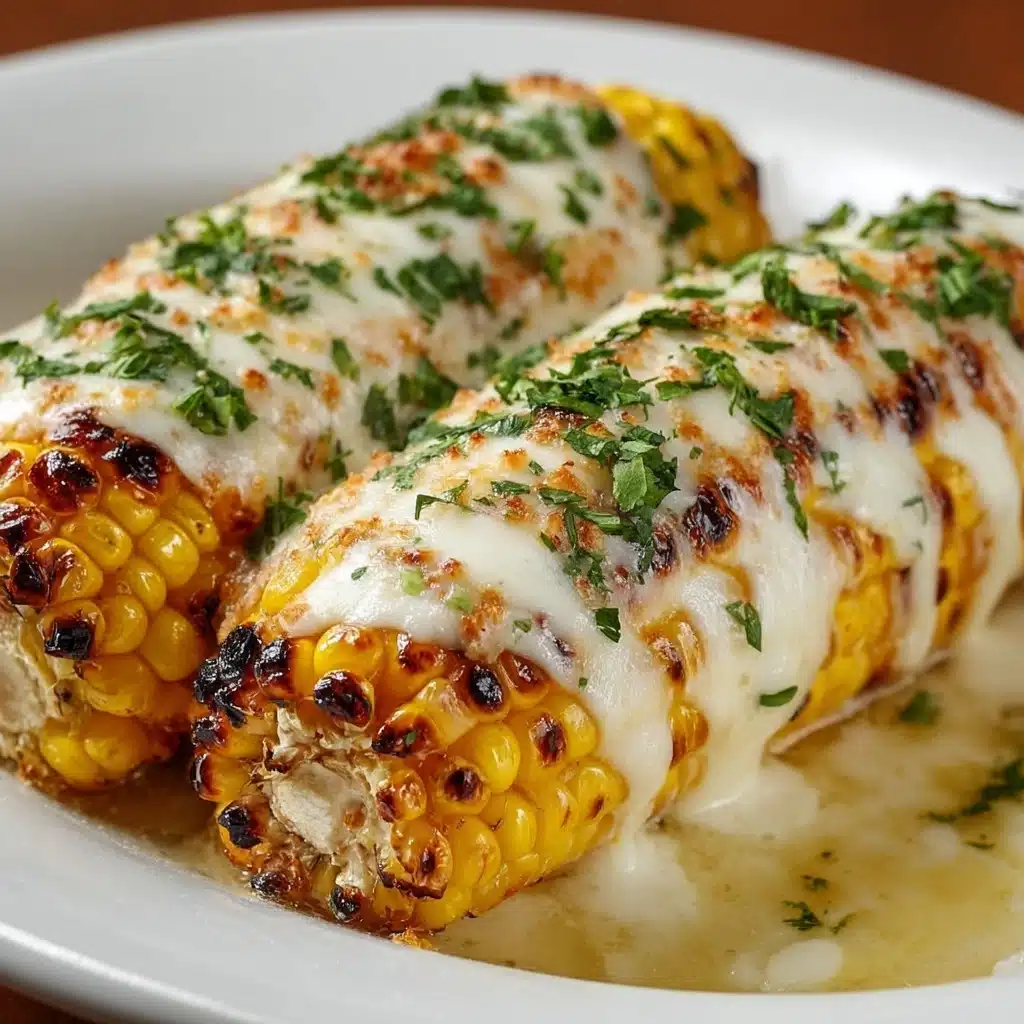Cheesy Garlic Butter Corn on the Cob Recipe - Recipe Image
