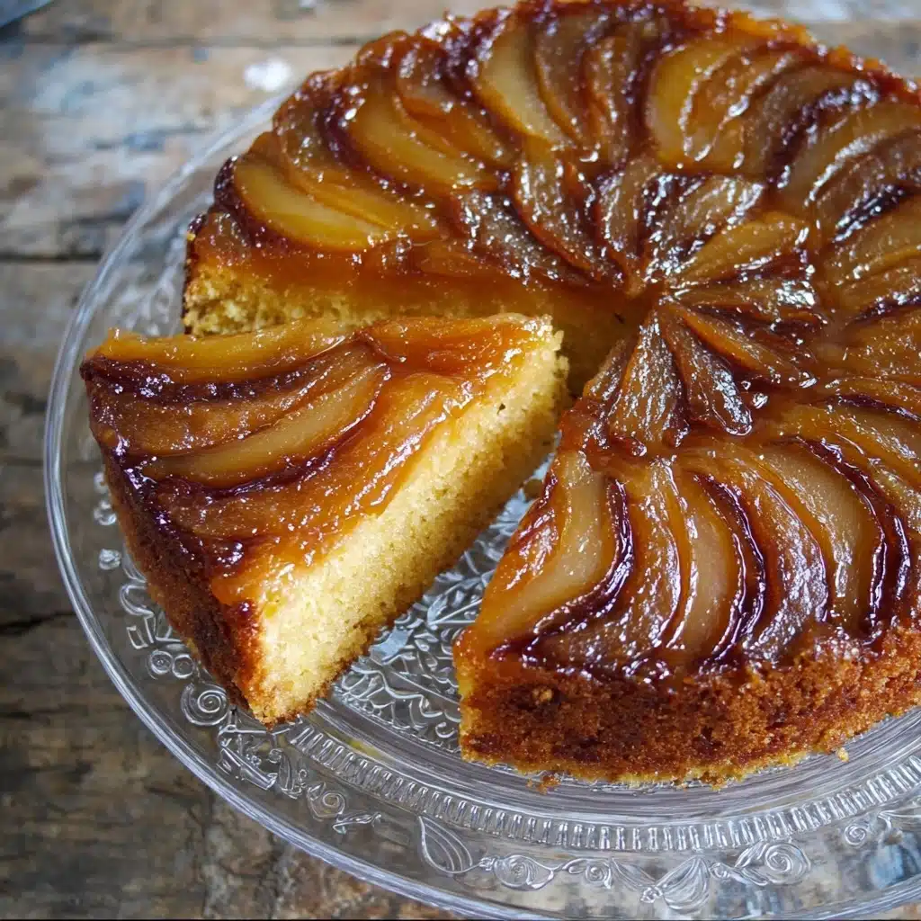 Pear Upside Down Cake Recipe - Recipe Image