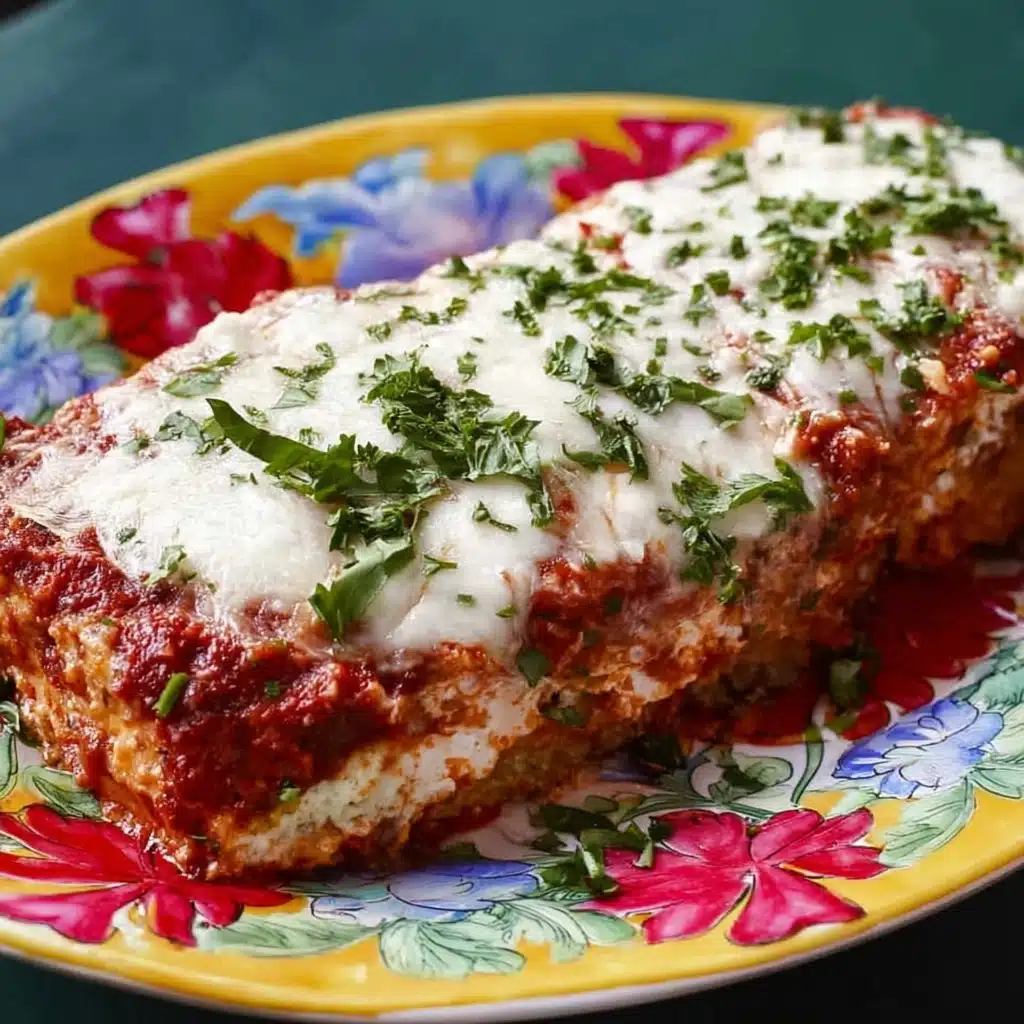 Garlic Parmesan Chicken Meatloaves Recipe