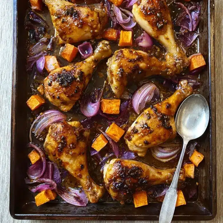 Wild Blueberry Balsamic Sheet Pan Chicken Recipe