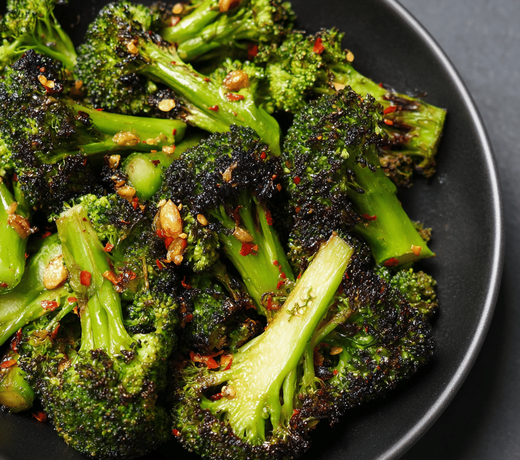 Sweet chili roasted broccoli Recipe