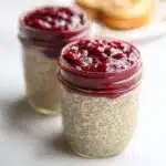 Low Carb Peanut Butter Chia Pudding with Jelly Recipe