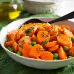 Honey Mustard Carrots and Peas Recipe