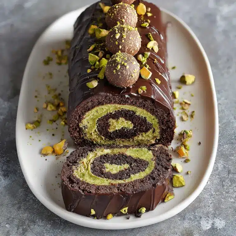 Dubai Chocolate Roll Cake Recipe