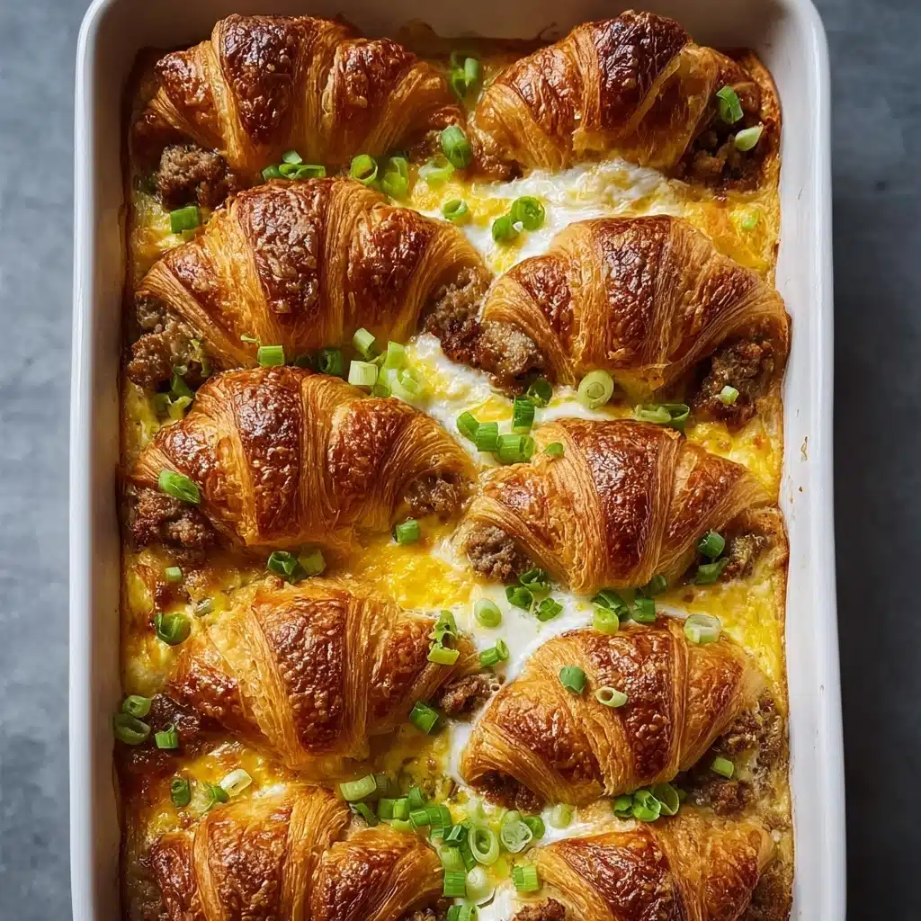 A Decadent Breakfast: Croissant Breakfast Casserole Recipe - Recipe Image