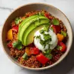 Easy Ground Turkey Quinoa Bowl Recipe